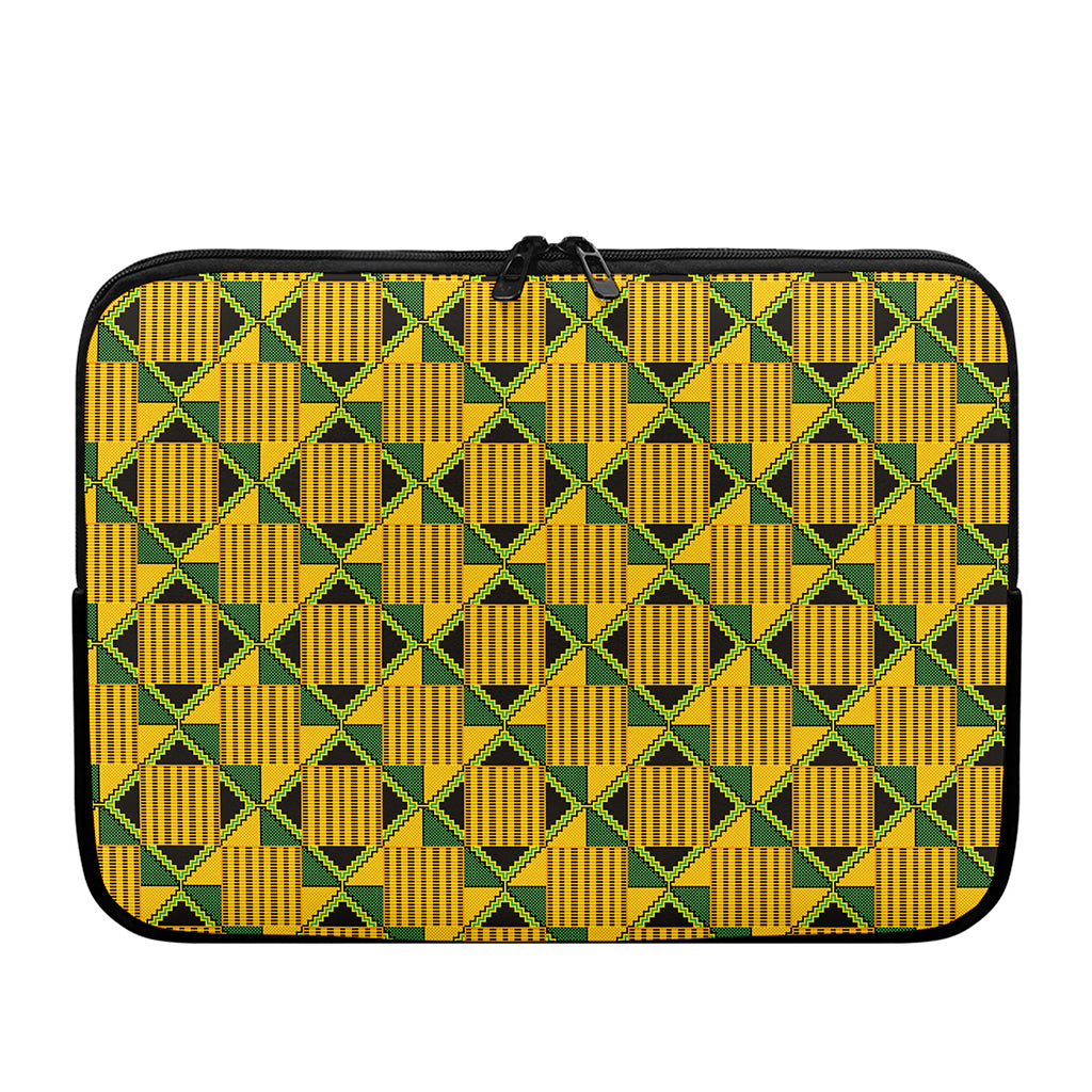 Kente Ethnic Pattern Print Laptop Sleeve
