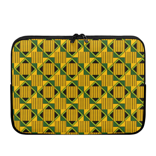 Kente Ethnic Pattern Print Laptop Sleeve