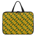 Kente Ethnic Pattern Print Laptop Sleeve With Handle