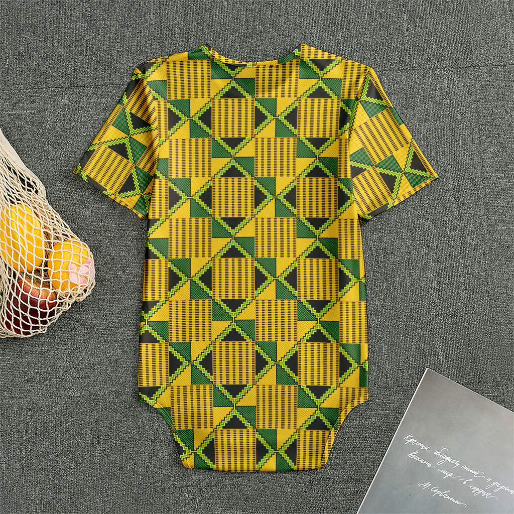 Kente Ethnic Pattern Print Men's Bodysuit