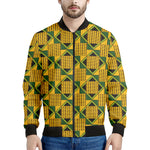 Kente Ethnic Pattern Print Men's Bomber Jacket