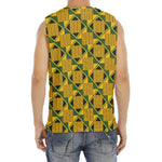 Kente Ethnic Pattern Print Men's Fitness Tank Top