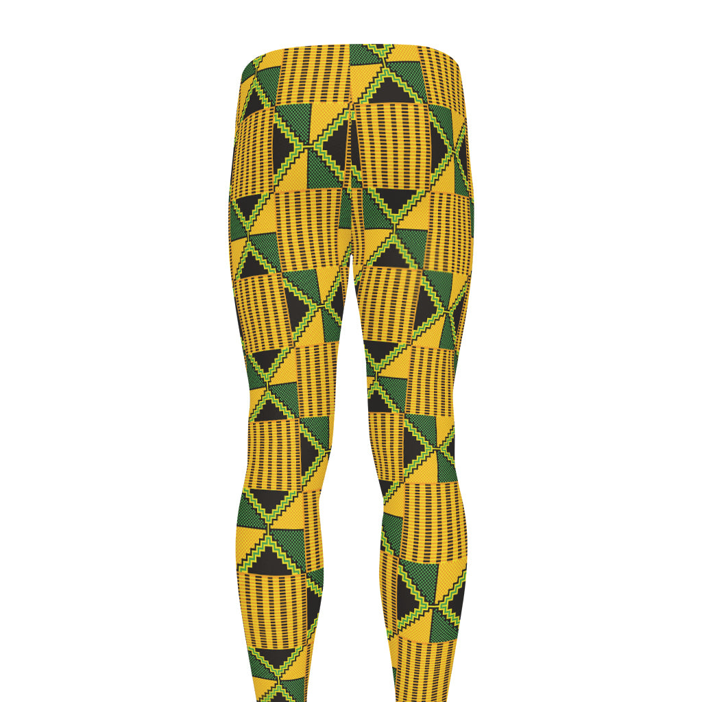 Kente Ethnic Pattern Print Men's leggings