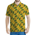 Kente Ethnic Pattern Print Men's Polo Shirt