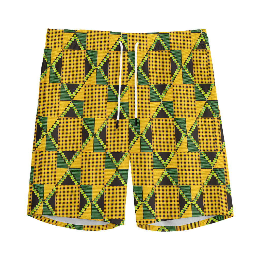 Kente Ethnic Pattern Print Men's Sports Shorts