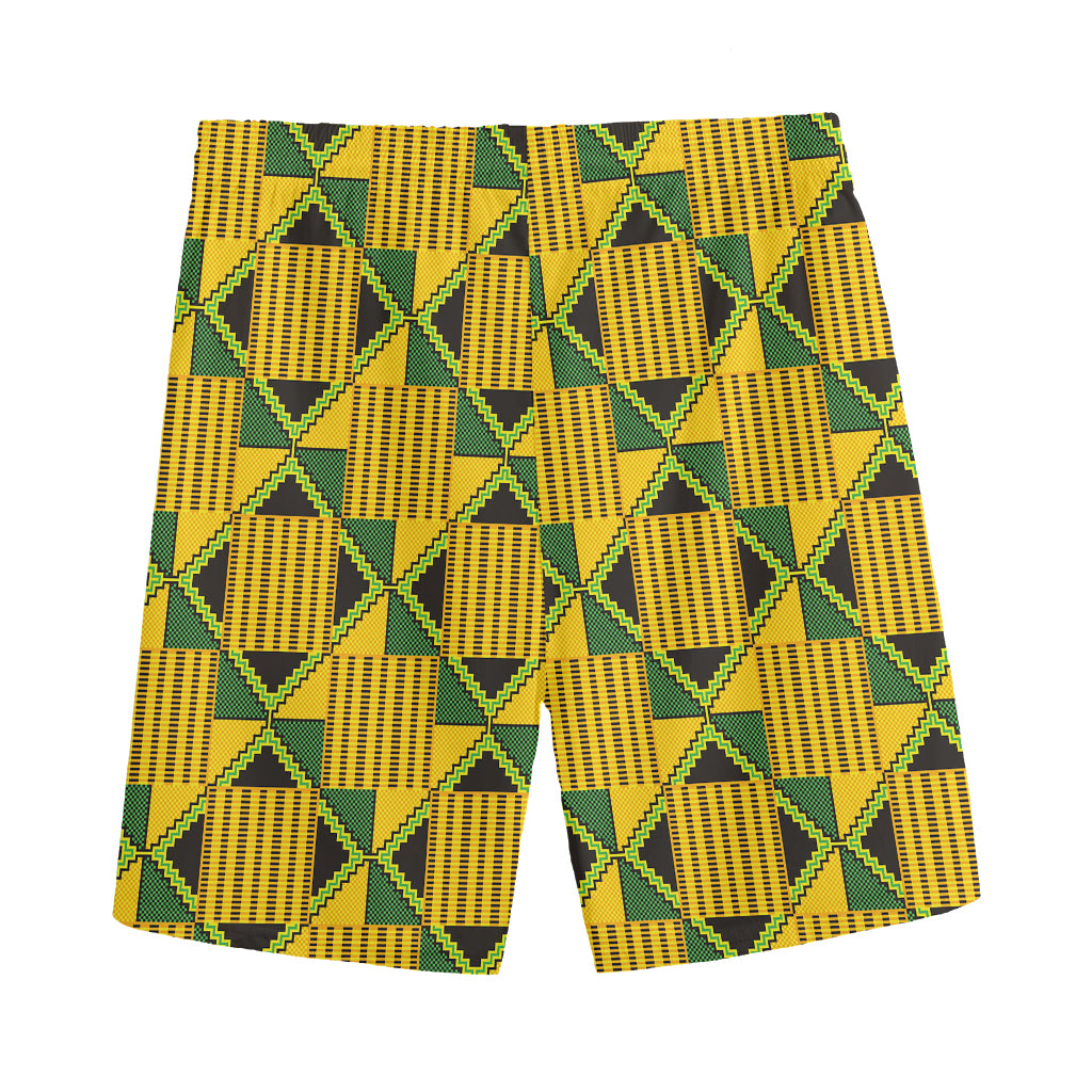 Kente Ethnic Pattern Print Men's Sports Shorts