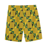 Kente Ethnic Pattern Print Men's Sports Shorts