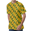 Kente Ethnic Pattern Print Men's Velvet T-Shirt
