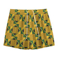 Kente Ethnic Pattern Print Mesh Shorts
