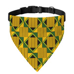 Kente Ethnic Pattern Print Over The Collar Dog Bandana