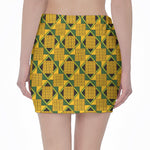 Kente Ethnic Pattern Print Pencil Mini Skirt