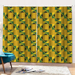 Kente Ethnic Pattern Print Pencil Pleat Curtains