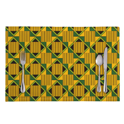Kente Ethnic Pattern Print Placemat