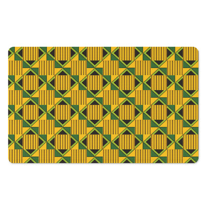 Kente Ethnic Pattern Print Polyester Doormat