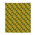 Kente Ethnic Pattern Print Polyester Shower Curtain