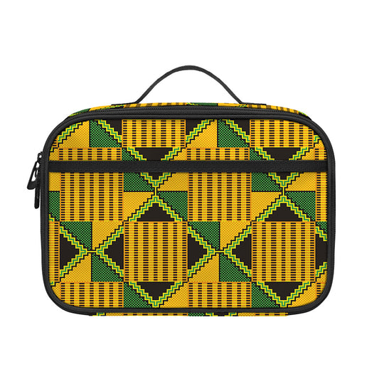 Kente Ethnic Pattern Print Portable Lunch Bag