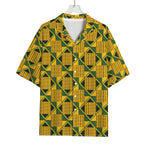 Kente Ethnic Pattern Print Rayon Hawaiian Shirt