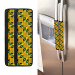 Kente Ethnic Pattern Print Refrigerator Handle Covers