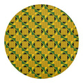 Kente Ethnic Pattern Print Round Blanket