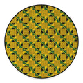 Kente Ethnic Pattern Print Round Floor Mat