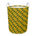 Kente Ethnic Pattern Print Round Laundry Basket