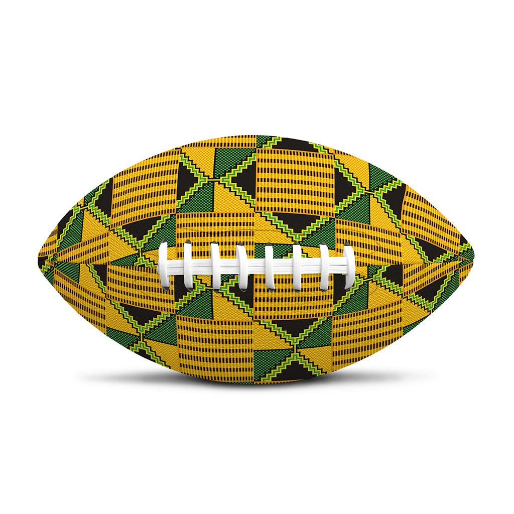 Kente Ethnic Pattern Print Rugby Ball