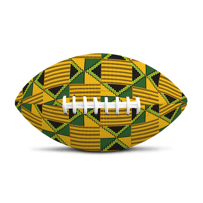 Kente Ethnic Pattern Print Rugby Ball