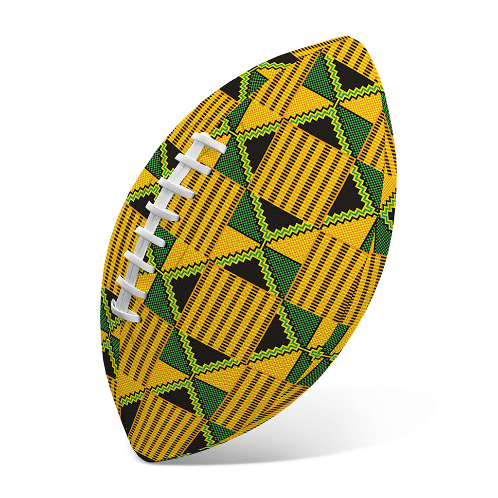 Kente Ethnic Pattern Print Rugby Ball