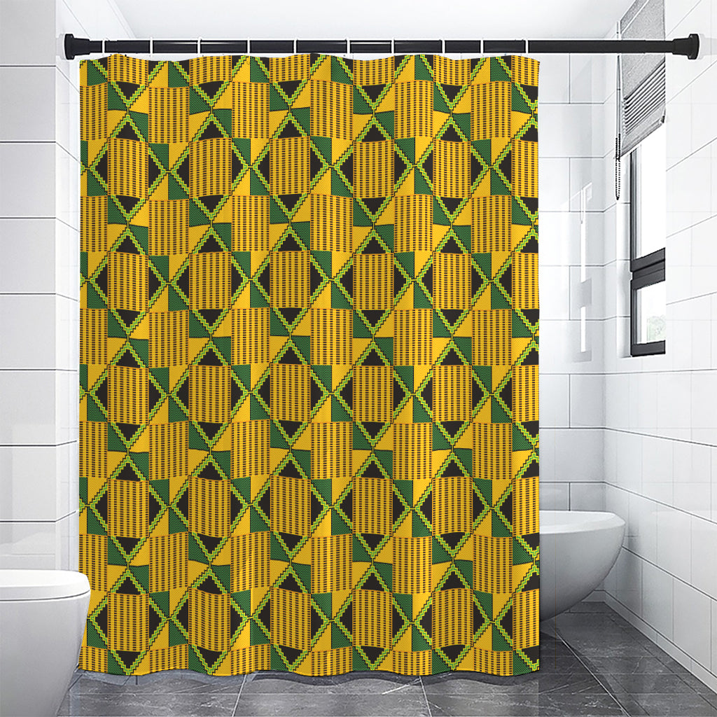 Kente Ethnic Pattern Print Shower Curtain