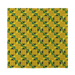 Kente Ethnic Pattern Print Silk Bandana