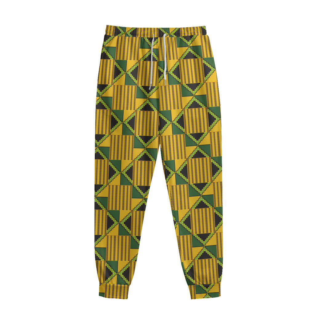 Kente Ethnic Pattern Print Sweatpants