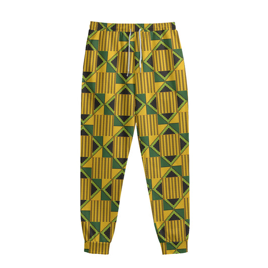 Kente Ethnic Pattern Print Sweatpants