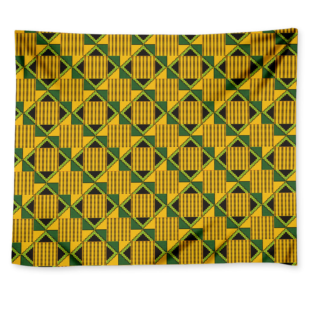 Kente Ethnic Pattern Print Tapestry
