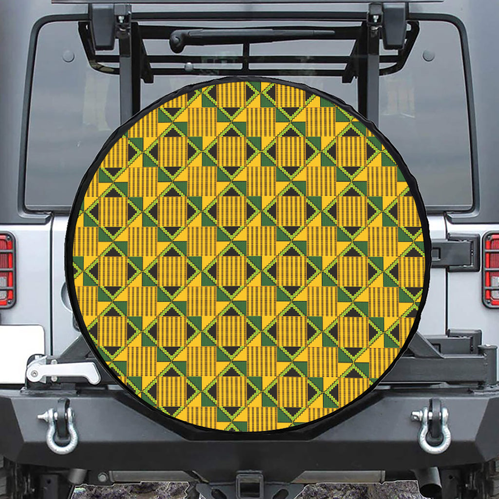 Kente Ethnic Pattern Print Tire Cover