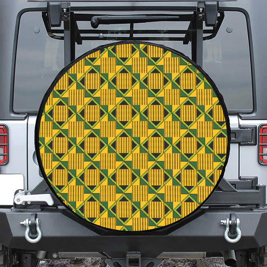 Kente Ethnic Pattern Print Tire Cover