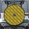 Kente Ethnic Pattern Print Tire Cover With Camera Hole