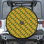 Kente Ethnic Pattern Print Tire Cover With Camera Hole