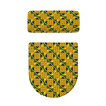 Kente Ethnic Pattern Print Toilet Lid And Tank Cover Set
