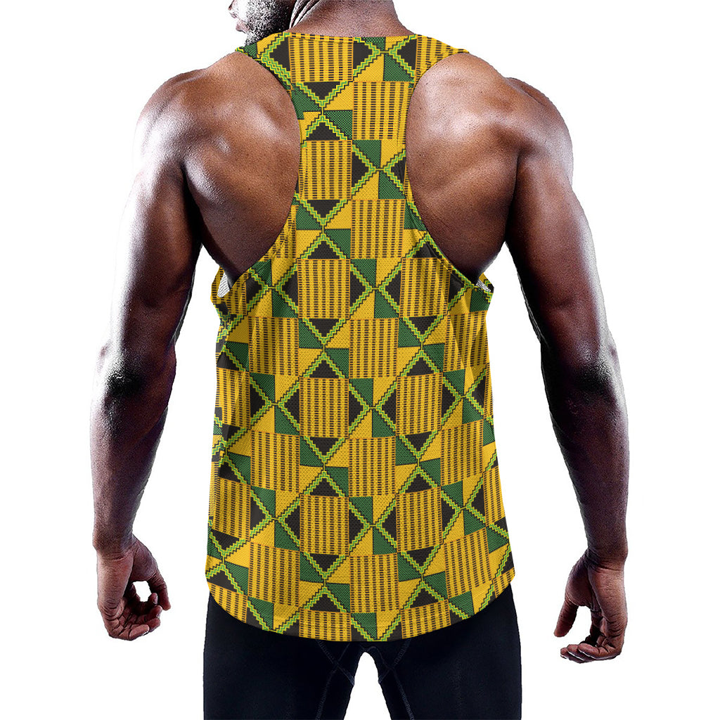 Kente Ethnic Pattern Print Training Tank Top
