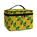 Kente Ethnic Pattern Print Travel Makeup Bag