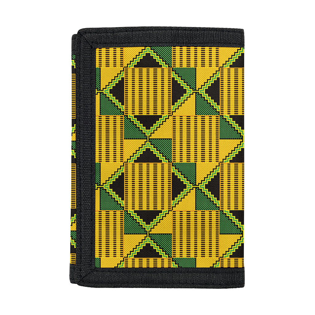 Kente Ethnic Pattern Print Trifold Wallet