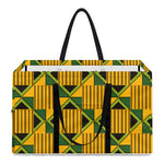 Kente Ethnic Pattern Print Utility Tote Bag