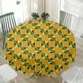 Kente Ethnic Pattern Print Waterproof Round Tablecloth