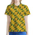 Kente Ethnic Pattern Print Women's Polo Shirt