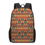 Kente Pattern Print 17 Inch Backpack