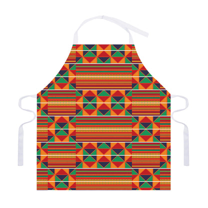 Kente Pattern Print Adjustable Apron