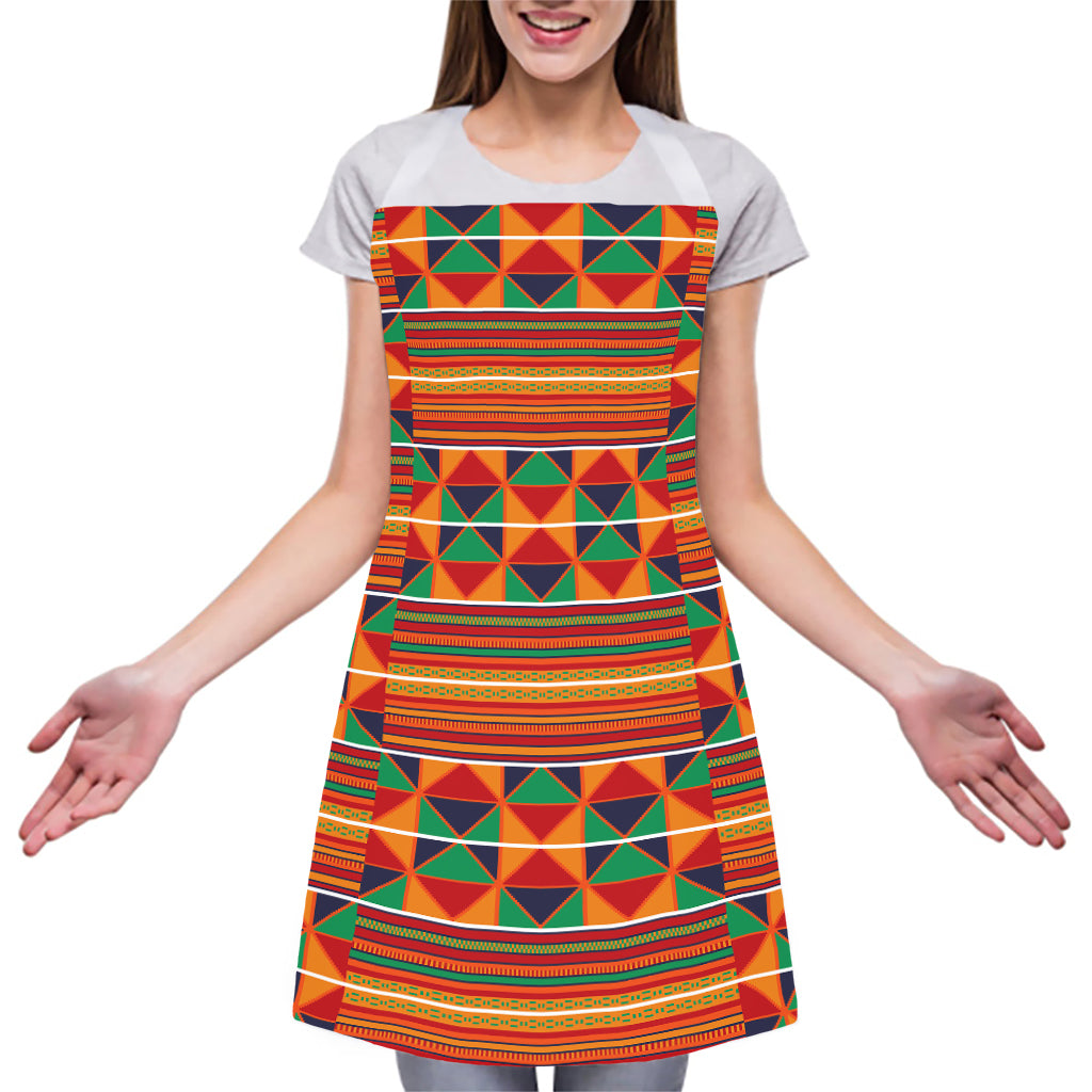 Kente Pattern Print Adjustable Apron