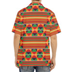 Kente Pattern Print Aloha Shirt