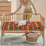 Kente Pattern Print Baby Crib Sheet