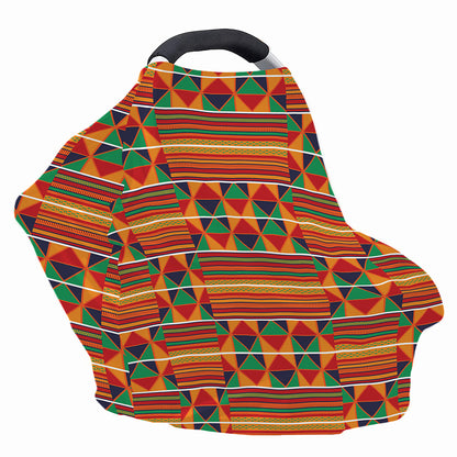 Kente Pattern Print Baby Seat Cover